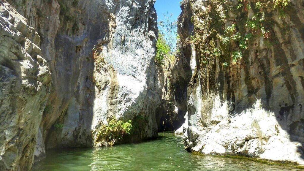 Benahavis river gorge in Las Angosturas Natural Park