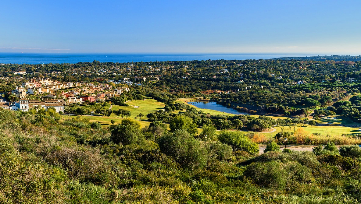 Sotogrande is famous about their green natural landscapes and world class golf courses
