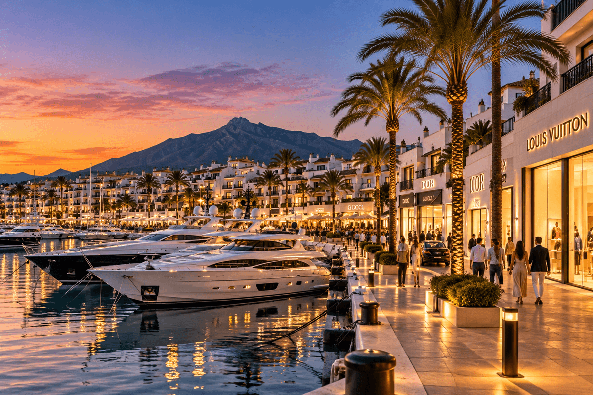 Sunset in Puerto Banus
