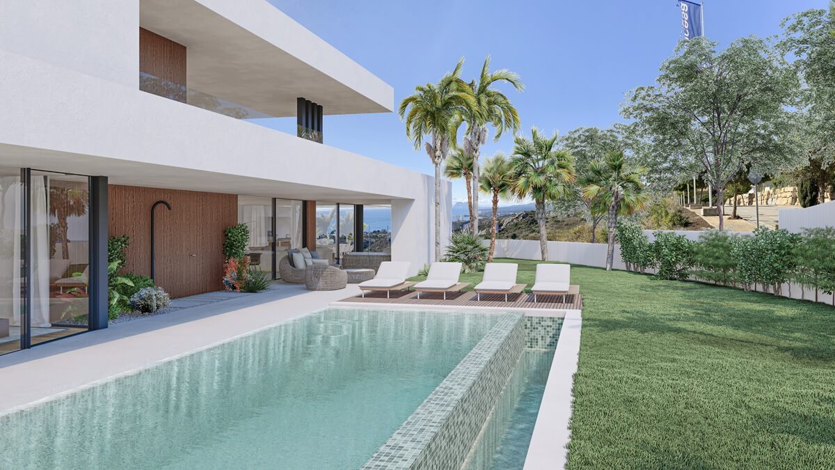 Heated pool and garden