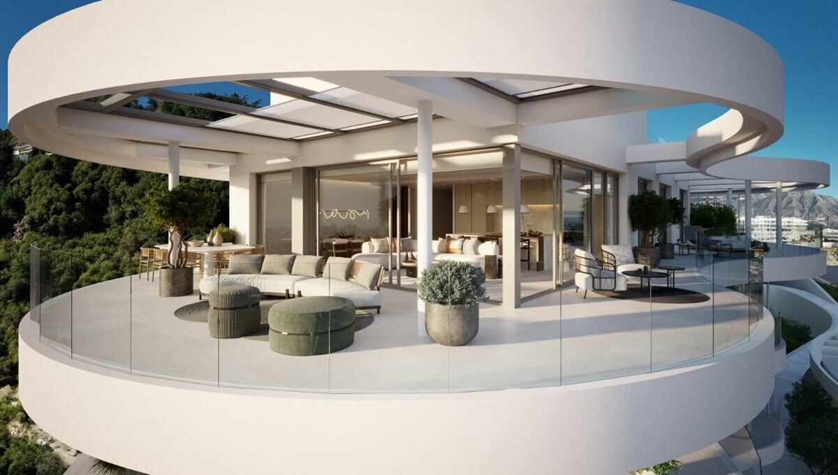 Penthouse terrace at The View Marbella III