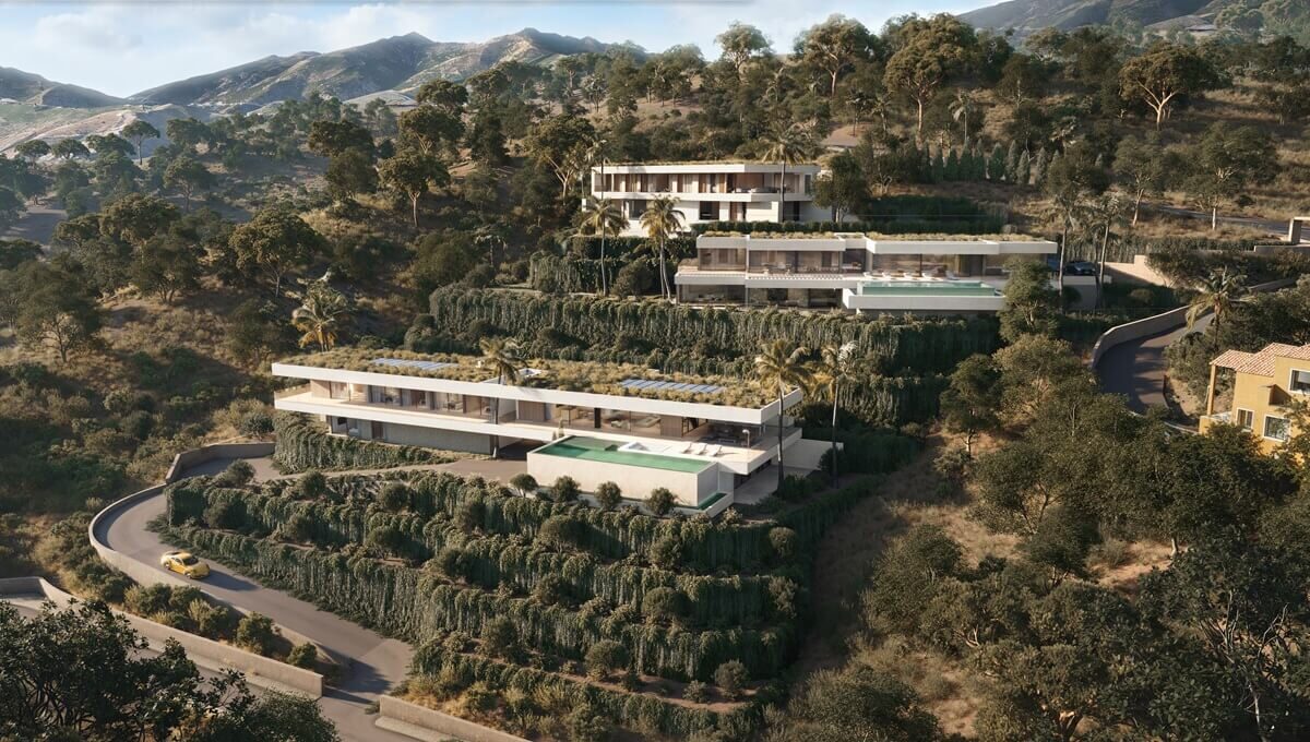 Aerial view of Villa Salvia